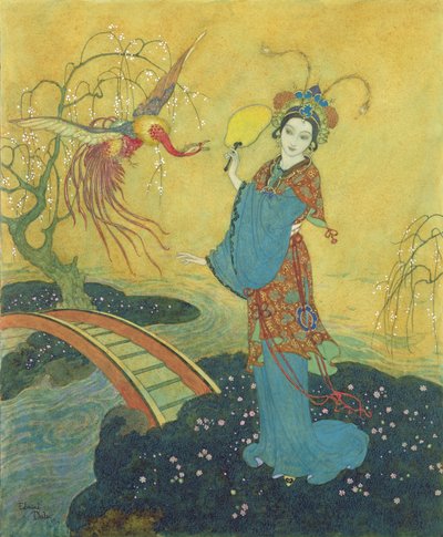 バドゥーラ姫」（ローレンス・ハウスマン再話『アラビアンナイトの物語』より挿絵 作： Edmund Dulac