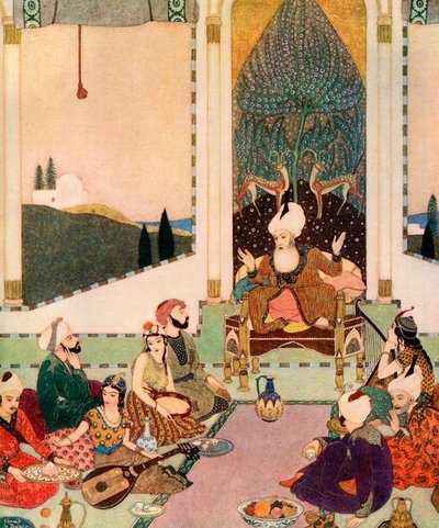 船乗りシンドバッド』エドモンド・デュラック著 作： Edmund Dulac