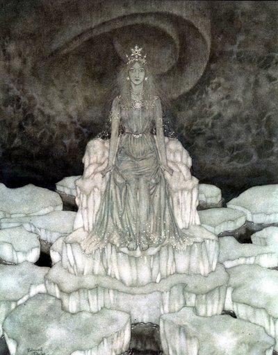 「雪の女王マジェスティの雪の女王 作： Edmund Dulac