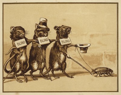 Three Blind Miceのイラスト（カラーリソ） 作： Edmund G. Caldwell