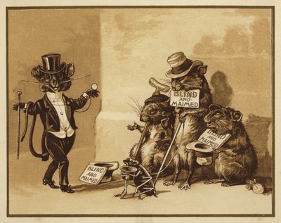 Three Blind Miceのイラスト（カラーリソ） 作： Edmund G. Caldwell