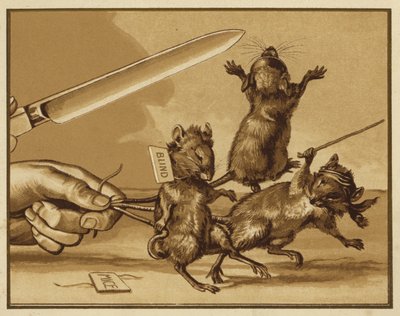 Three Blind Miceのイラスト（カラーリソ） 作： Edmund G. Caldwell