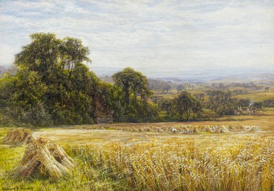 収穫の時（水彩） 作： Edmund George Warren