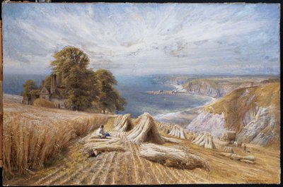 南海岸での収穫、1869年 作： Edmund George Warren