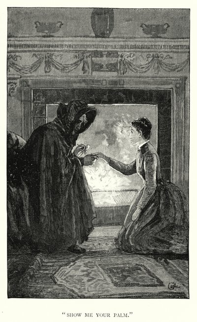 シャーロット・ブロンテ著「ジェーン・エア」の挿絵（彫刻）。 作： Edmund Henry Garrett