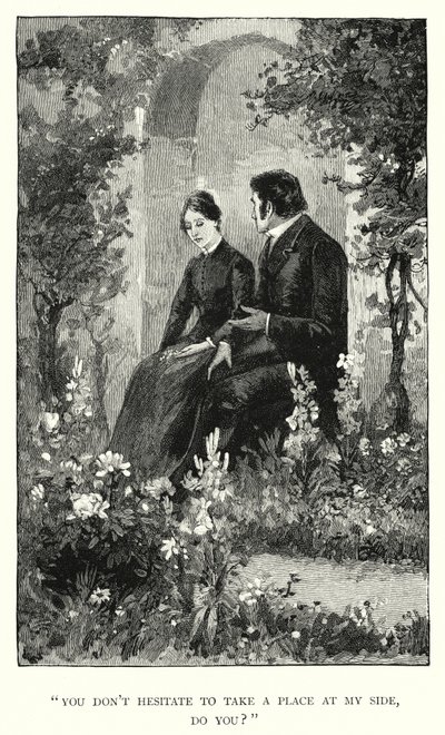 シャーロット・ブロンテ著「ジェーン・エア」の挿絵（彫刻）。 作： Edmund Henry Garrett