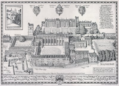 ウィンチェスターのセントメアリー大学またはニューカレッジ、1928 作： Edmund Hort New