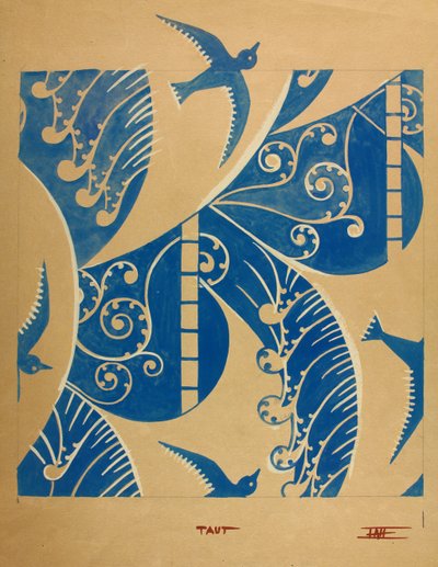 タウト、1930年頃（紙にガッシュ） 作： Edmund Hunter