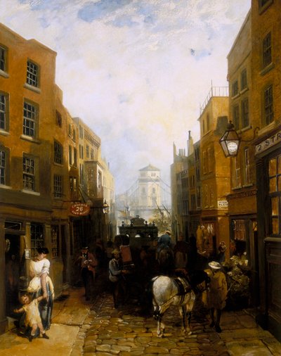 「バッキンガム通り、ストランド」、1854 作： Edmund John Niemann