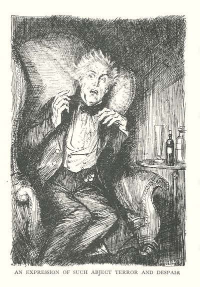 R・L・スティーヴンソン著『ジキル博士とハイド氏の奇妙な事件』の挿絵（リトグラフ）。 作： Edmund Joseph (after) Sullivan