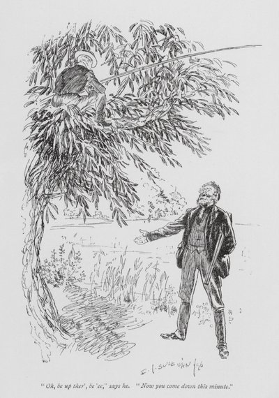 トム・ブラウンの学校時代』の挿絵（リトグラフ） 作： Edmund Joseph (after) Sullivan