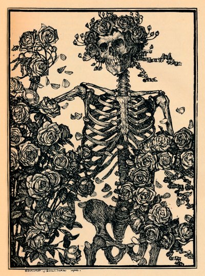 オマールカヤムのルバイヤトの挿絵、1900年 作： Edmund Joseph Sullivan