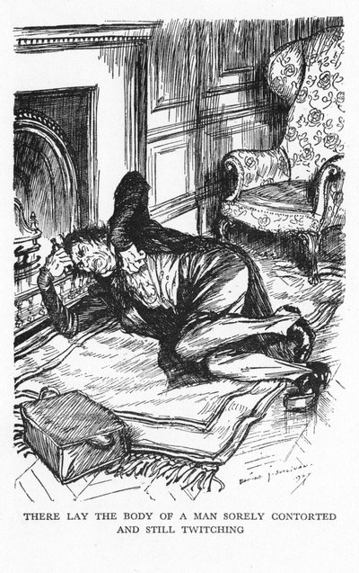 1927年、ロバート・ルイス・スティーブンソンによるジキル博士とハイド氏の奇妙な事件の場面 作： Edmund Joseph Sullivan