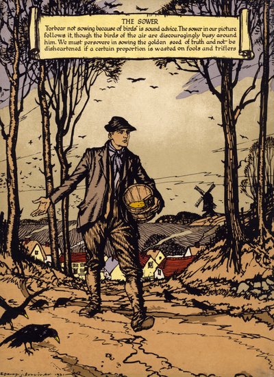 The Sower（カラーリトグラフ 作： Edmund Joseph Sullivan