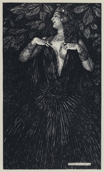 テニスン、「公正な女性と他の詩の夢の実例」 作： Edmund Joseph after Sullivan