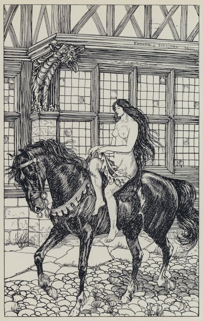 テニスン、「公正な女性と他の詩の夢の実例」 作： Edmund Joseph after Sullivan