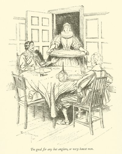 釣り人、または非常に正直な男性以外にはあまりにも良い 作： Edmund Joseph after Sullivan