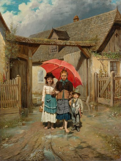 学校へ 作： Edmund Krenn
