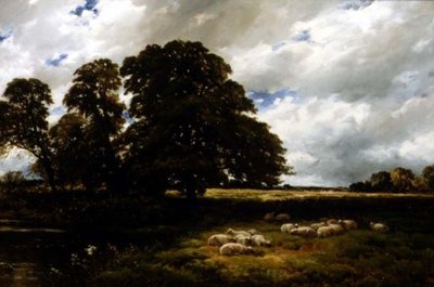 羊のいる風景 作： Edmund Morison Wimperis