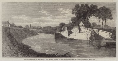 湿地帯の排水路でのフェン、浸水した水門の浸水 作： Edmund Morison Wimperis