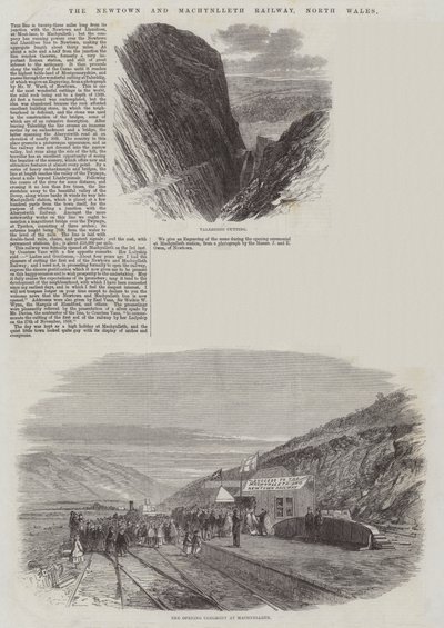 ニューウェールズとマカンスレス鉄道、北ウェールズ 作： Edmund Morison Wimperis