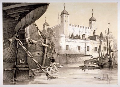 ロンドン塔、c1840 作： Edmund Patten