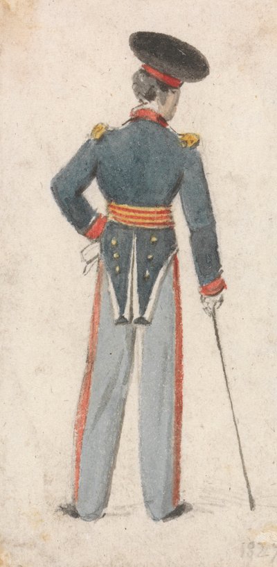 兵士の背面図 作： Edmund Thomas Parris