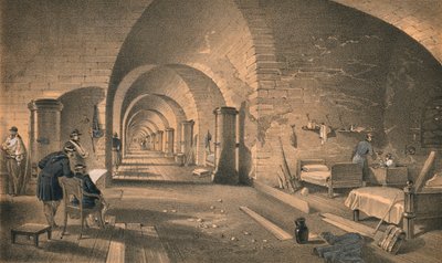 ニコラス砦の内部、1856 作： Edmund Walker