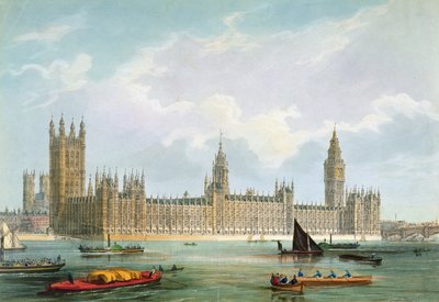 トーマスピッケンが刻んだ新国会議事堂、ロイドブラザースウント社発行、1852年 作： Edmund Walker
