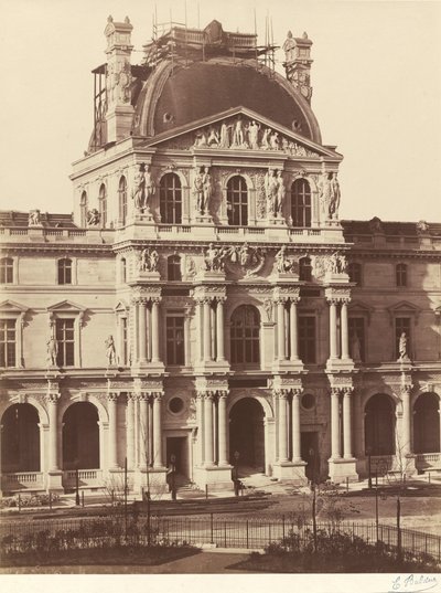 ルーヴル美術館の眺め、1855-1857年（写真） 作： Edouard-Denis Baldus