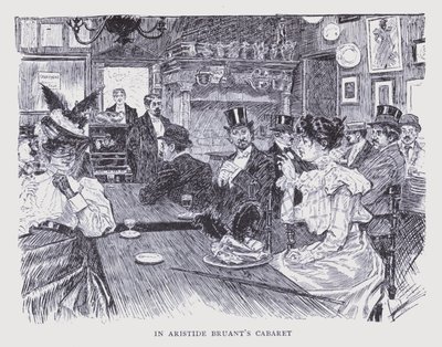 ボヘミアン・パリ：アリスティッド・ブルアンのキャバレーにて（リトグラフ） 作： Edouard Alfred (1875-1954) Cucuel