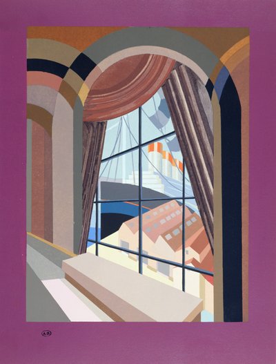 1930年に公開された「ルレ」の壁紙デザイン 作： Edouard Benedictus