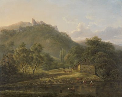 サンブレ川で 作： Edouard Delvaux