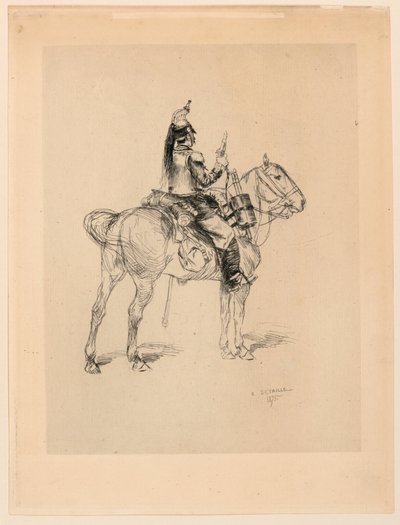 馬に乗ったハンター 作： Edouard Detaille