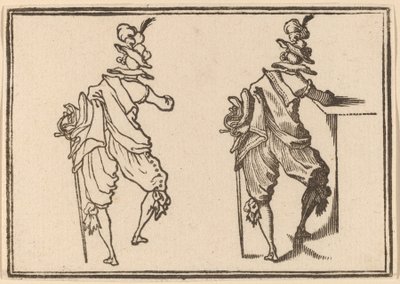 剣を持つ男 作： Edouard Eckman after Jacques Callot