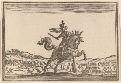 馬に乗った軍司令官 作： Edouard Eckman after Jacques Callot