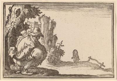農民の排便 作： Edouard Eckman after Jacques Callot