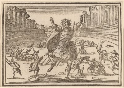 ローマのサーカスでの小競り合い 作： Edouard Eckman after Jacques Callot
