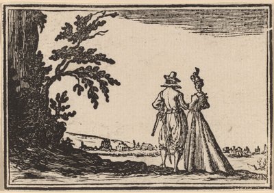 プロムナード 作： Edouard Eckman after Jacques Callot