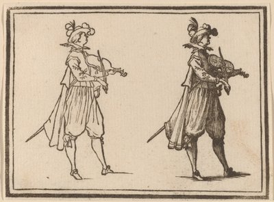 バイオリニスト 作： Edouard Eckman after Jacques Callot