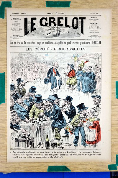Le Grelot」1323号の表紙、Satirique en Couleurs 作： Edouard Guillaumin Pepin