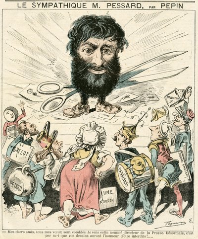 Le Grelot」356号の表紙、Satirique en Couleurs 作： Edouard Guillaumin Pepin