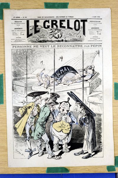 Le Grelot "360号の表紙、Satirique en Couleurs。 作： Edouard Guillaumin Pepin
