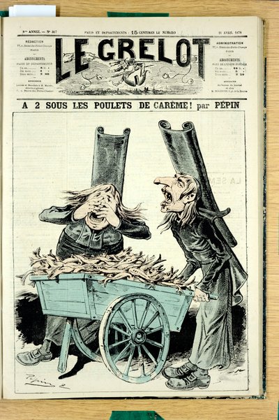 Le Grelot」367号の表紙、Satirique en Couleurs 作： Edouard Guillaumin Pepin