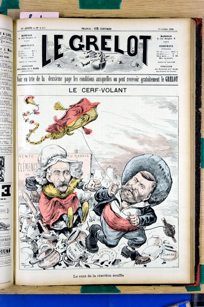 The Grelot "の表紙、Satirique en Couleurs 作： Edouard Guillaumin Pepin