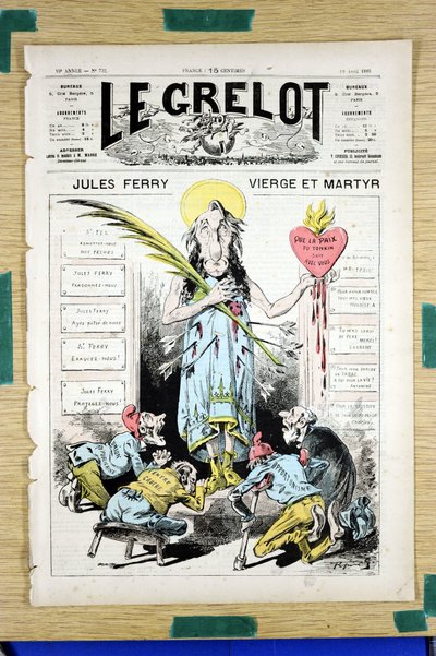 The Grelot」732号の表紙、Satirique en Couleurs 作： Edouard Guillaumin Pepin