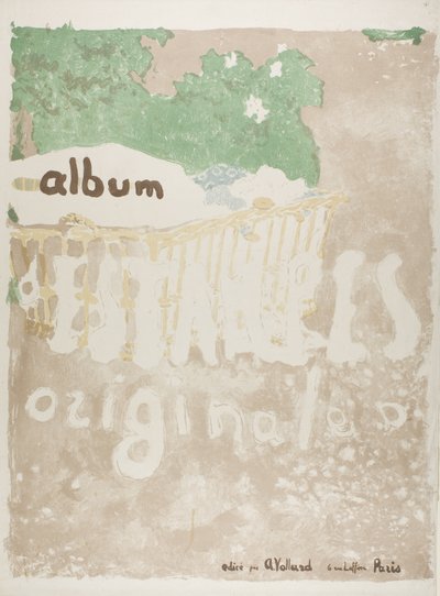 印刷されたポートフォリオの表紙プロジェクト 作： Édouard Jean Vuillard