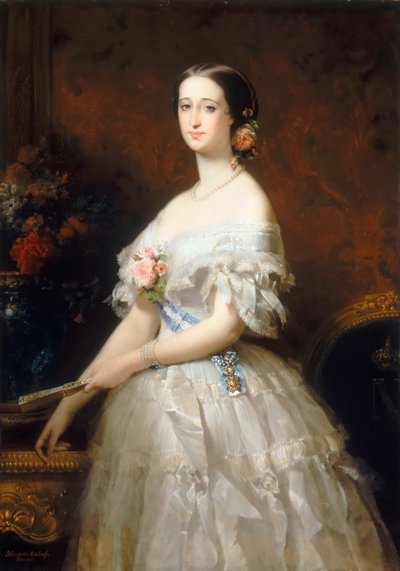Eugéniede Montijo、フランス皇后 作： Edouard Louis Dubufe