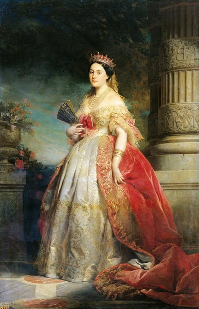 マチルド・ラエティシア・ウィルヘルミン・ボナパルト（1820-1904）1861（キャンバスに油彩） 作： Edouard Louis Dubufe