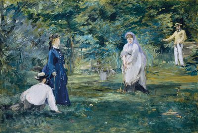 クロッケーゲーム 作： Édouard Manet